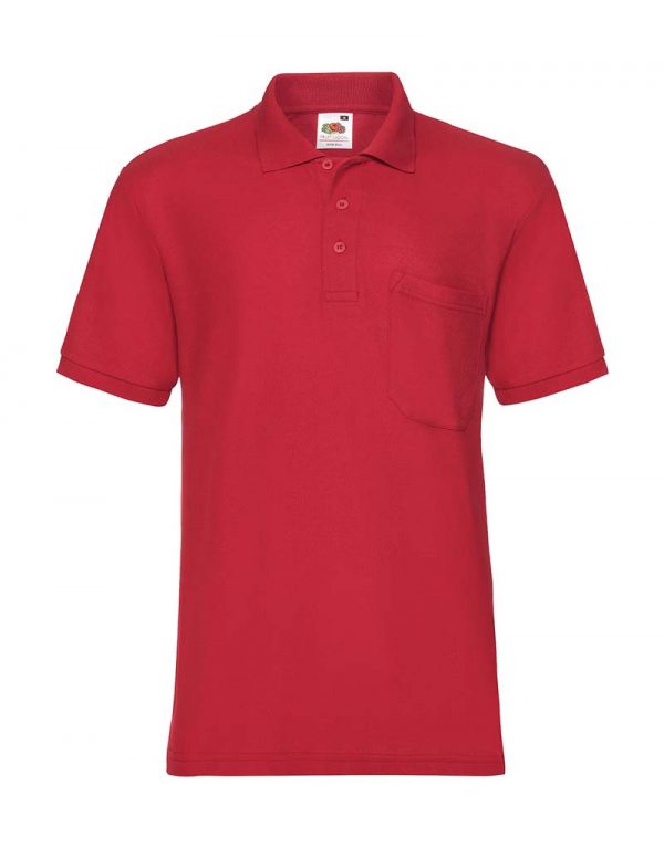 Polo with Pocket Kleur Red