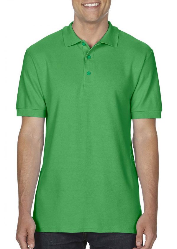 Premium Cotton Double Piqué Polo Kleur Irish Green