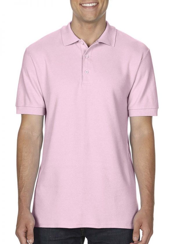 Premium Cotton Double Piqué Polo Kleur Light Pink