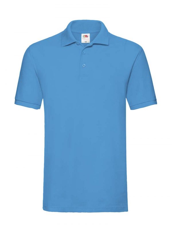 Premium Polo Kleur Azure Blue