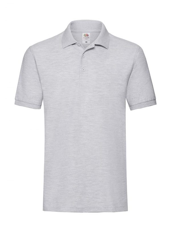 Premium Polo Kleur Heather Grey