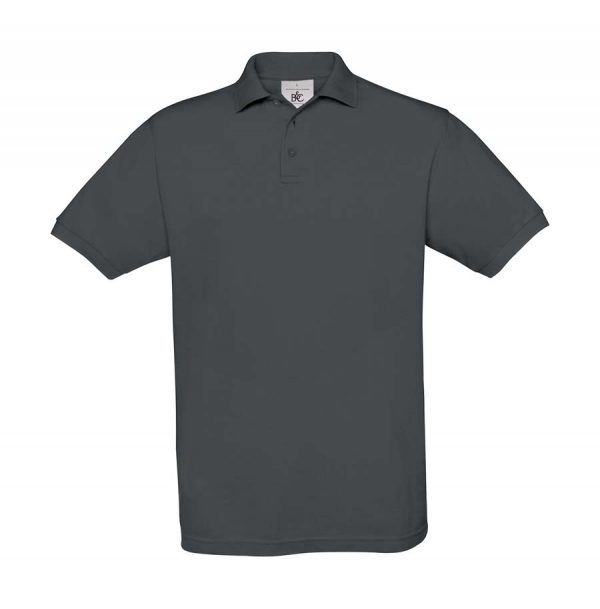 Safran Piqué Polo Kleur Dark Grey