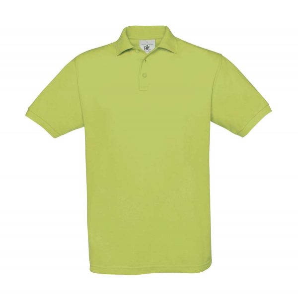 Safran Piqué Polo Kleur Pistachio