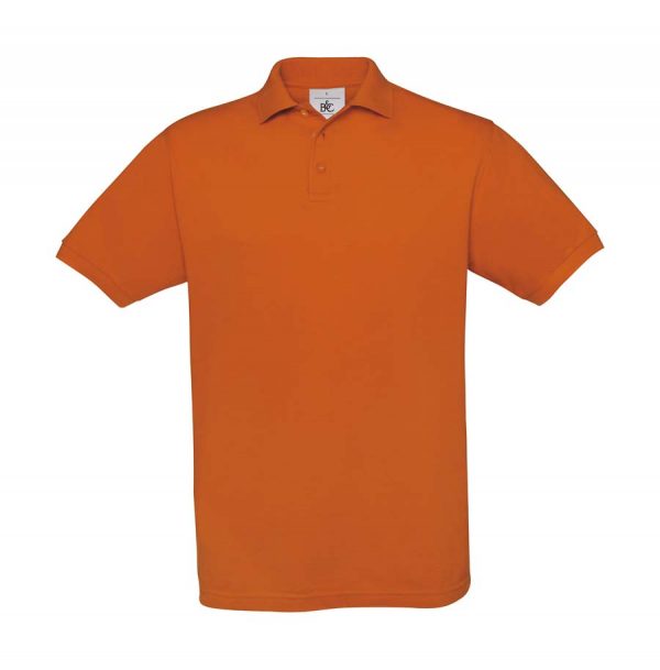 Safran Piqué Polo Kleur Pumpkin Orange