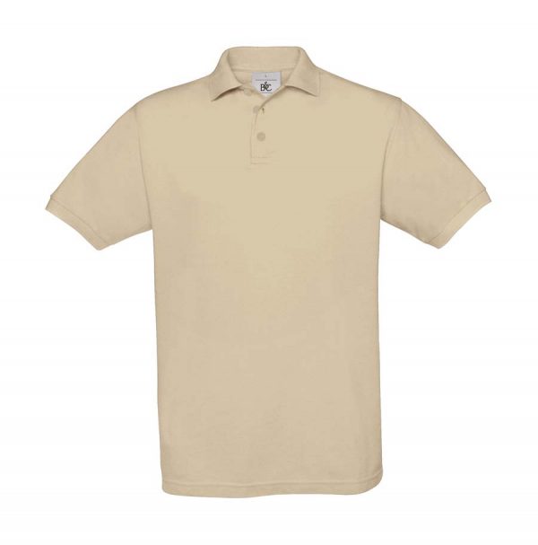 Safran Piqué Polo Kleur Sand