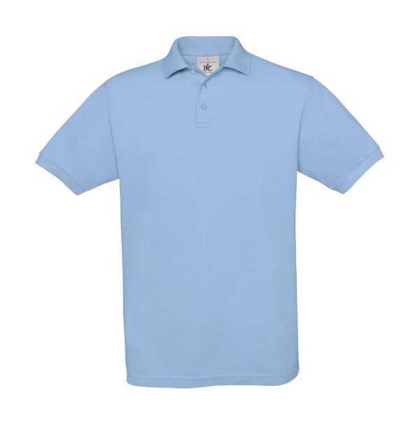 Safran Piqué Polo Kleur Sky Blue