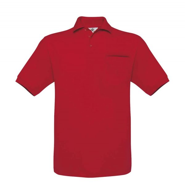 Safran Pocket Polo Kleur Red