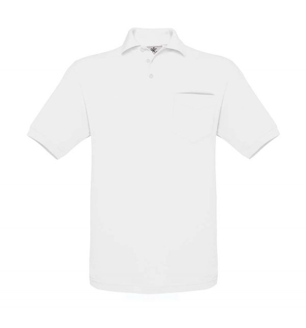 Safran Pocket Polo Kleur White