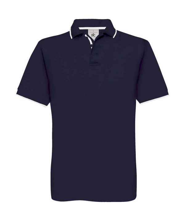 Safran Sport Tipped Polo Kleur Navy White