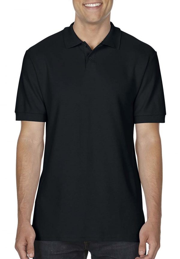 Softstyle Adult Double Pique Polo Kleur Black