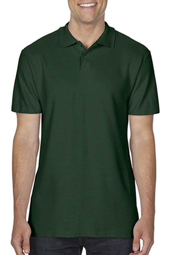 Softstyle Adult Double Pique Polo Kleur Forest Green