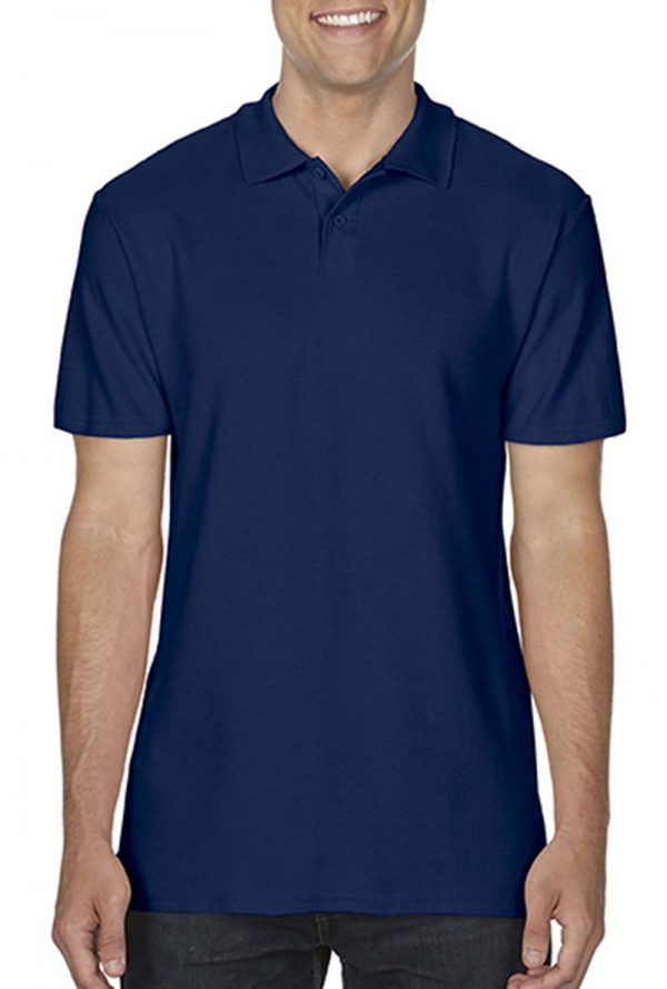 Softstyle Adult Double Pique Polo Kleur Navy