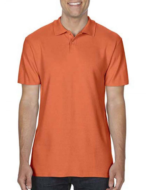 Softstyle Adult Double Pique Polo Kleur Orange