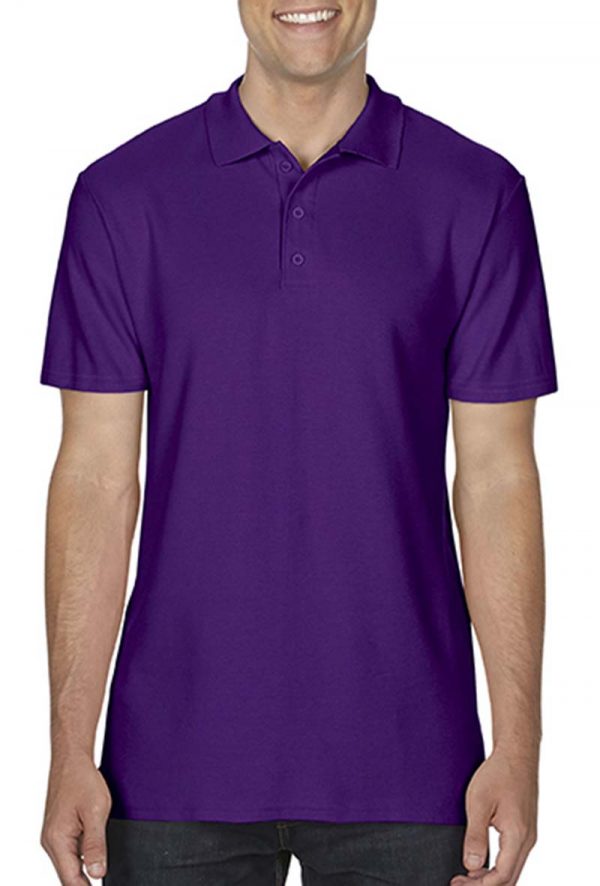 Softstyle Adult Double Pique Polo Kleur Purple