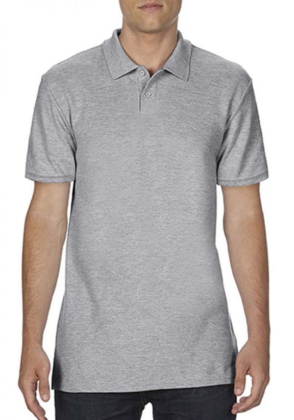 Softstyle Adult Double Pique Polo Kleur Sport Grey