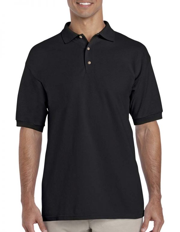 Ultra Cotton Adult Piqué Polo Kleur Black