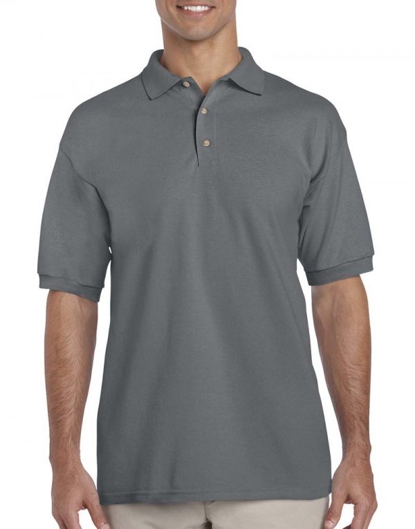 Ultra Cotton Adult Piqué Polo Kleur Charcoal