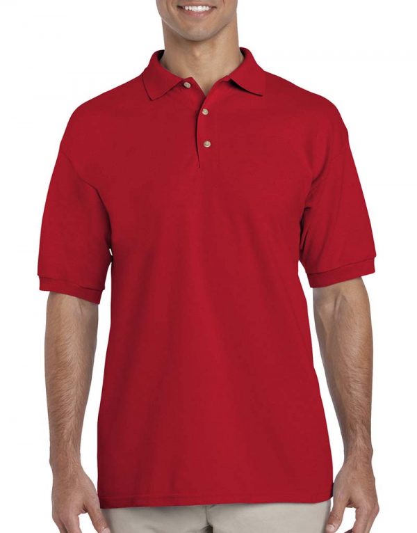 Ultra Cotton Adult Piqué Polo Kleur Red