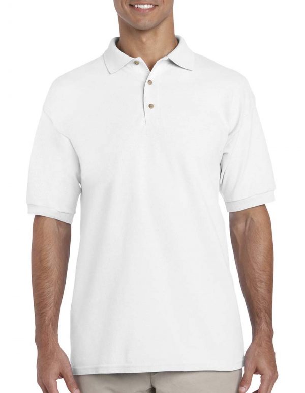 Ultra Cotton Adult Piqué Polo Kleur White