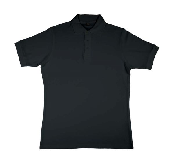 Charlton Mens Viscose Cotton Pique Polo Kleur Black