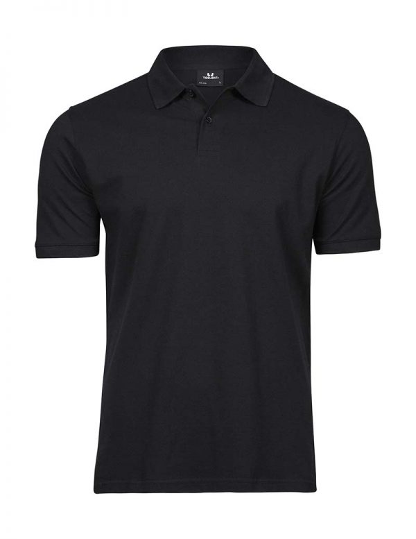 Heavy Polo Pique Kleur Black