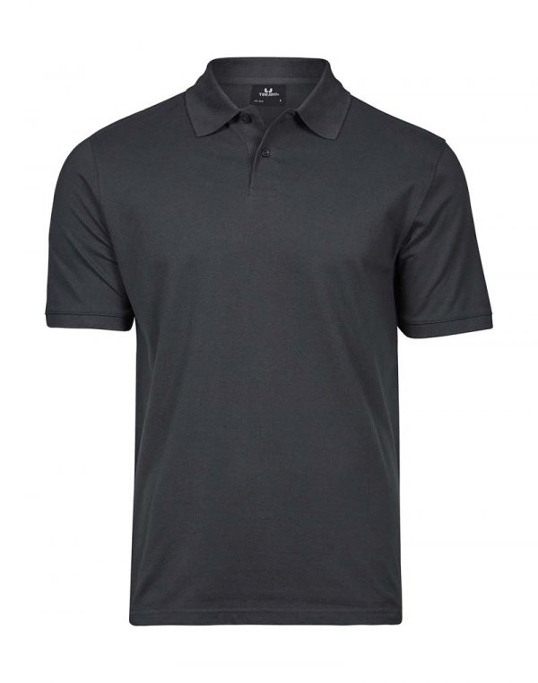 Heavy Polo Pique Kleur Dark Grey