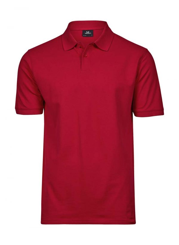 Heavy Polo Pique Kleur Red