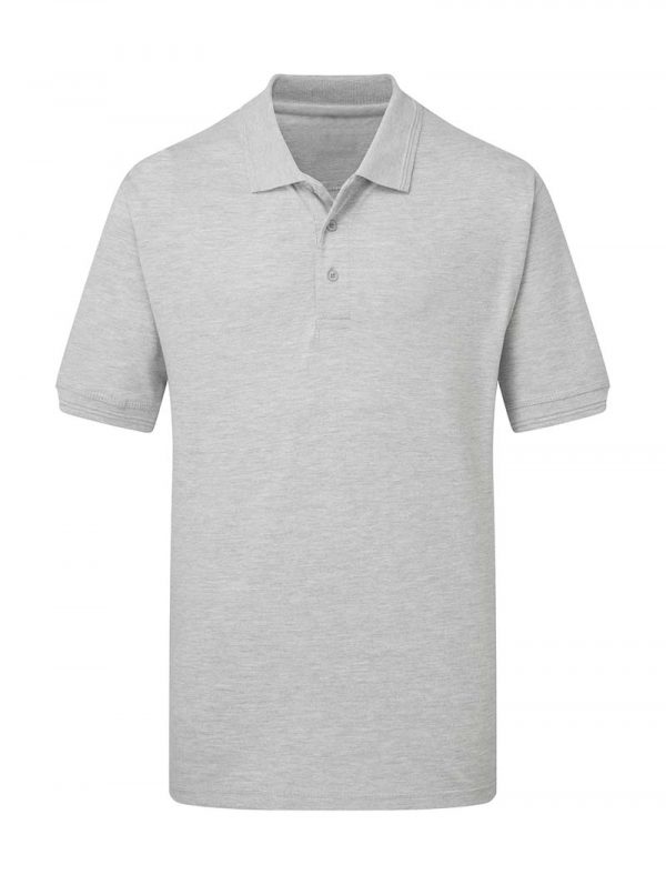 Heavyweight Piqué Polo Kleur Heather Grey