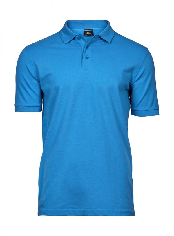 Luxury Stretch Polo Kleur Azure