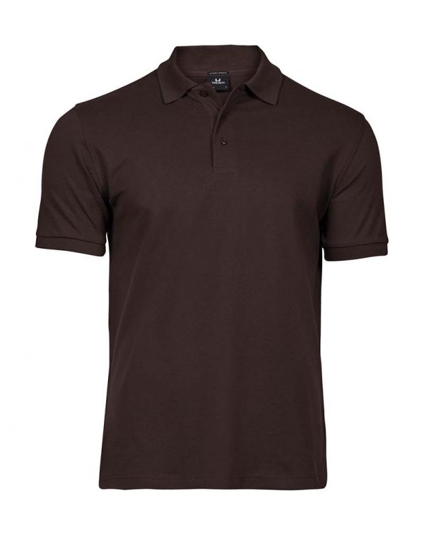 Luxury Stretch Polo Kleur Chocolate