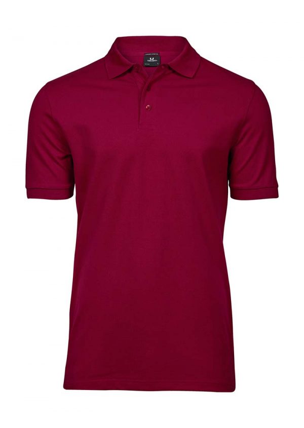 Luxury Stretch Polo Kleur Deep Red