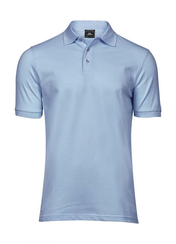 Luxury Stretch Polo Kleur Light Blue