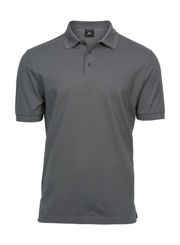 Luxury Stretch Polo Kleur Powder Grey