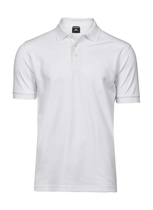 Luxury Stretch Polo Kleur White