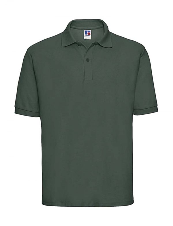 Mens Classic Polycotton Polo Kleur Bottle Green