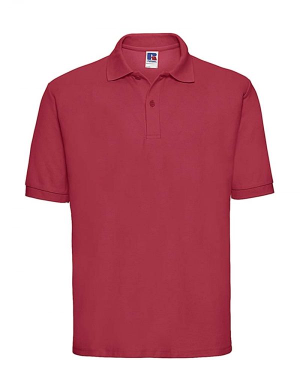 Mens Classic Polycotton Polo Kleur Classic Red