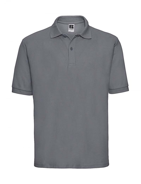 Mens Classic Polycotton Polo Kleur Convoy Grey