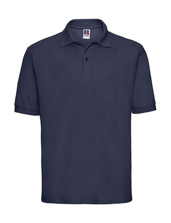 Mens Classic Polycotton Polo Kleur French Navy