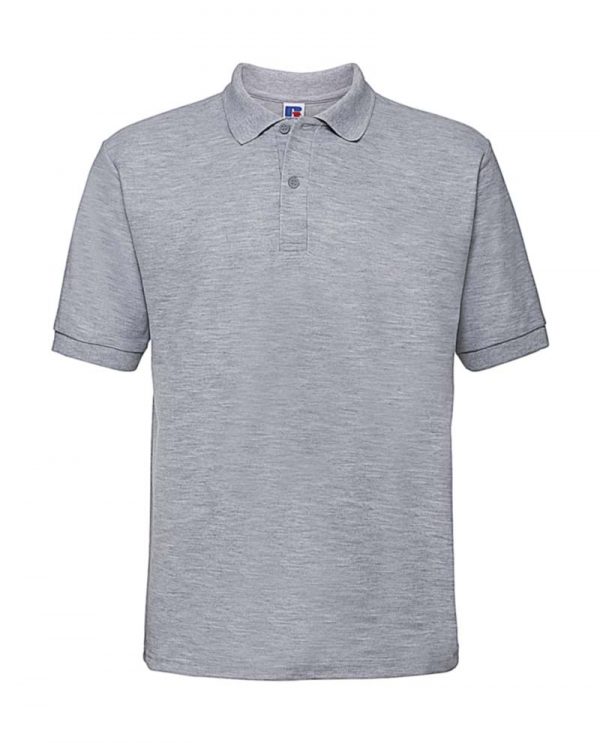 Mens Classic Polycotton Polo Kleur Light Oxford