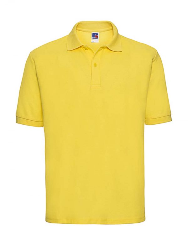 Mens Classic Polycotton Polo Kleur Yellow