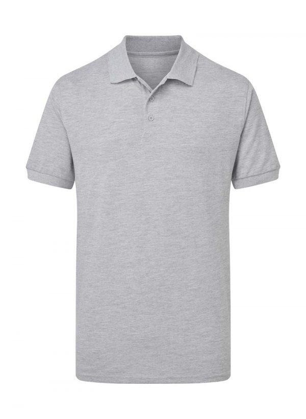 Mens Cotton Polo Kleur Light Oxford