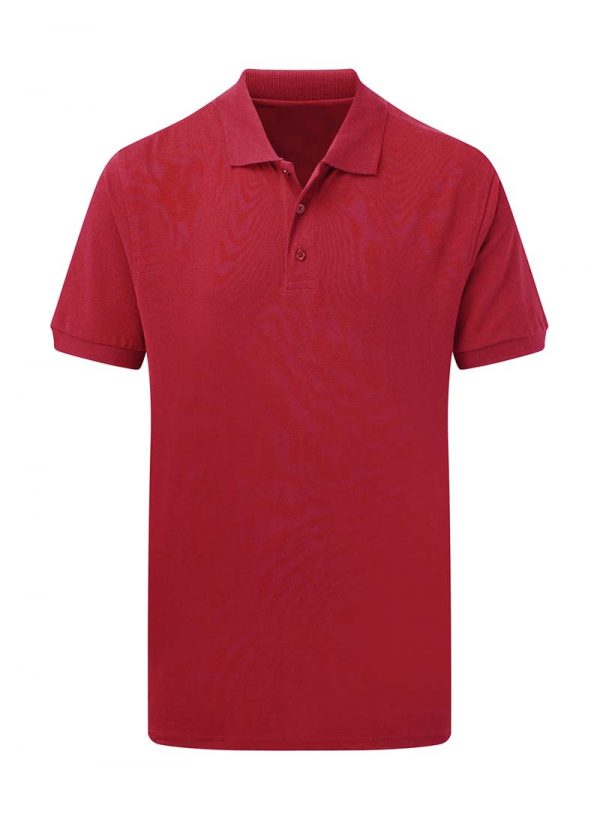 Mens Cotton Polo Kleur Red