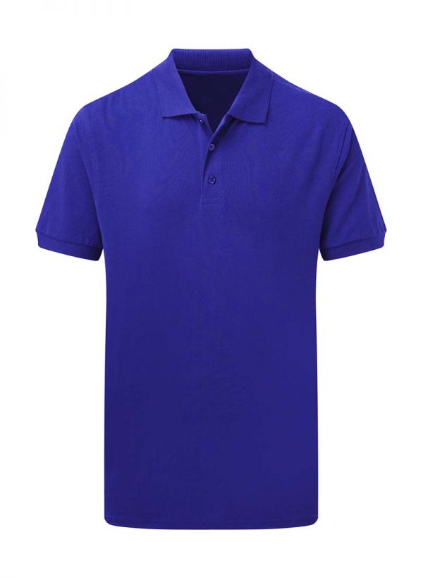 Mens Cotton Polo Kleur Royal Blue