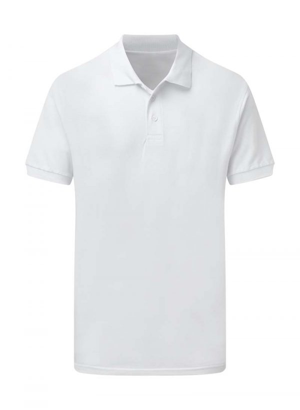 Mens Cotton Polo Kleur White