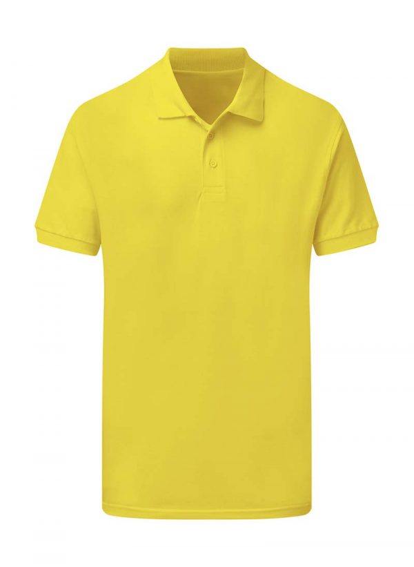 Mens Cotton Polo Kleur Yellow