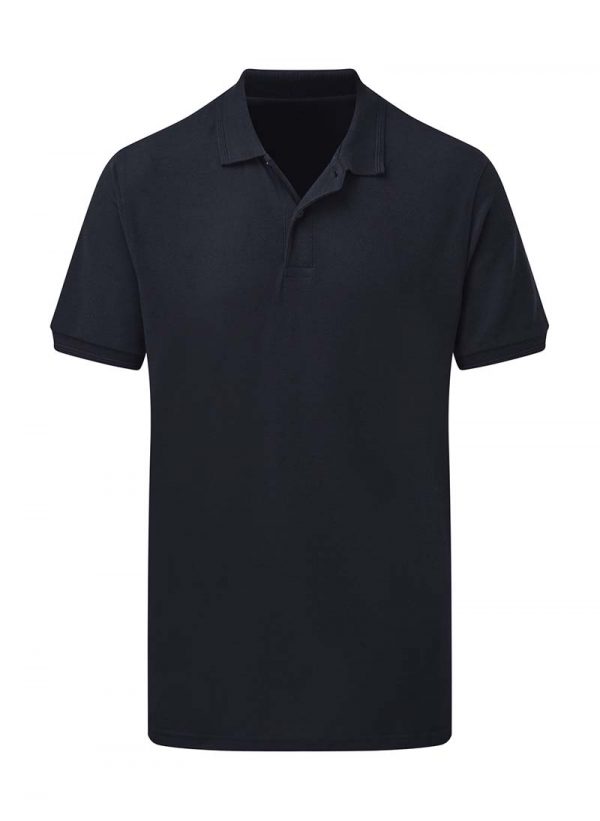 Mens Poly Cotton Polo Kleur Navy