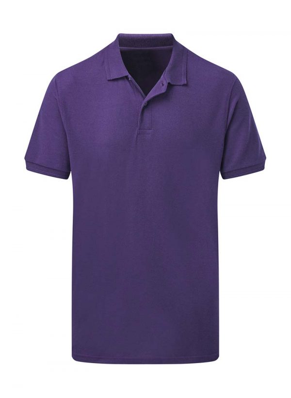 Mens Poly Cotton Polo Kleur Purple