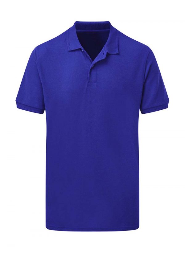 Mens Poly Cotton Polo Kleur Royal Blue