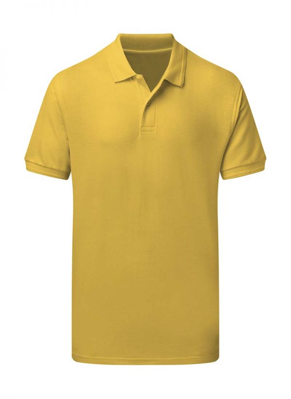 Mens Poly Cotton Polo Kleur Sunflower