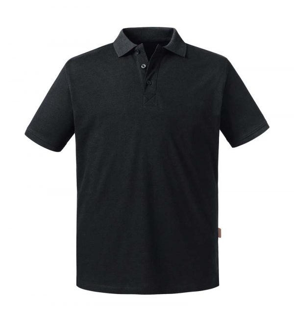 Mens Pure Organic Polo Kleur Black